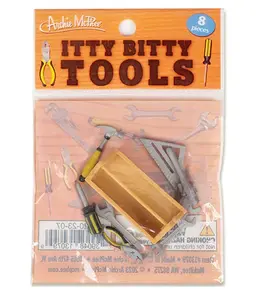 Itty Bitty Tools (Bag of 8) - MINI Contractor Toolbox Set - Archie McPhee