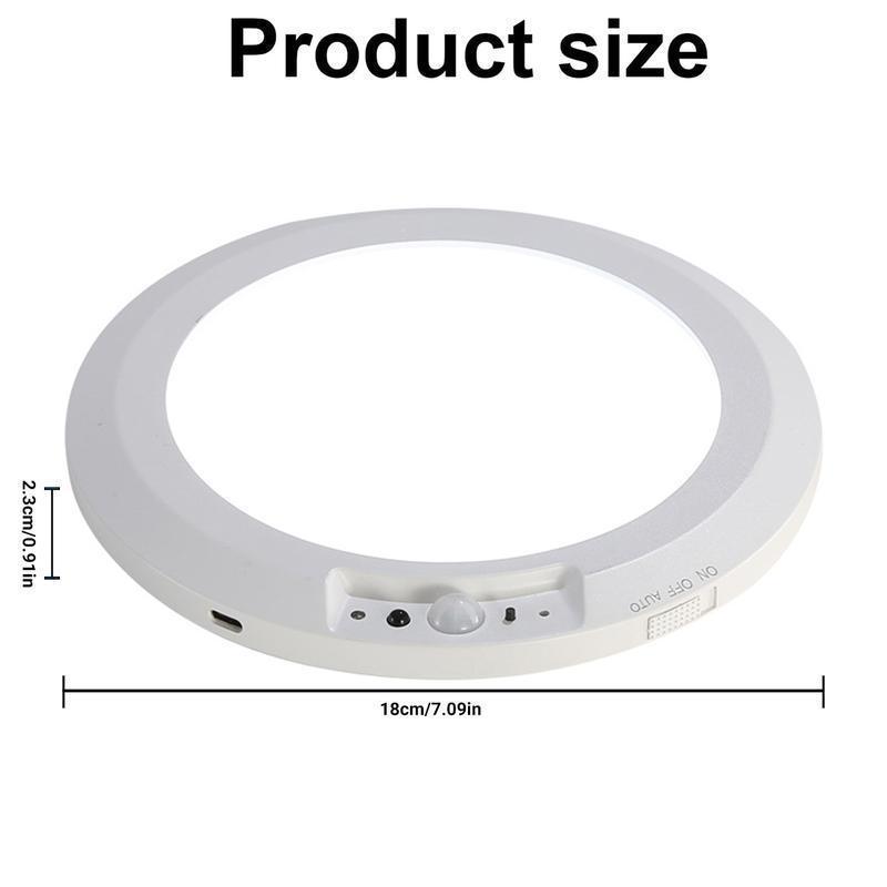 Rechargeable Motion Sensor Ceiling Light with Remote - Magnetic Wireless Ceiling Light Battery Powered for Closet Shower Stairs Shed Hallway Porch Patio ect,fun decorative lights,Easy to install,Household essentials