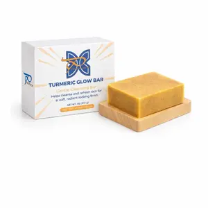 Pappistach Tumeric glow bar + natural& Smooth Skin Formula with Vitamin E +Cleanser Turmeric Facial
