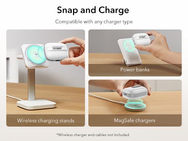 ESR for AirPods Pro 3 & AirPods Pro 2/1 Case, AirPods 4 Case, MagSafe Compatible, Magnetic Lid Lock, Drop-Proof Protection Cover with Lanyard, Pulse Series