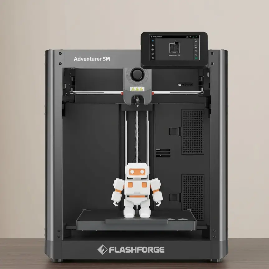 Flashforge AD5M 3D Printer, 600mm/s High Speed Printing & Screen, 1 Count, 8.7 x 8.7 x 8.7'' tiktokshopbacktoschool,back to school,back to school haul