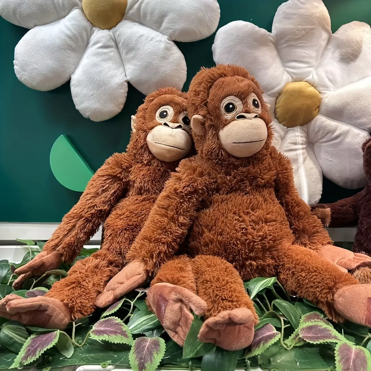 66cm/26in Punch Monkey Plush Toy, Lifelike Monkey Plush Gorilla Cuddly Stuffed Animals, Cute Stuffies, Soft Cuddly Gift, Birthday Gift, Christmas Gift for Kids, Home Decor