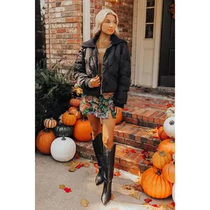 Cool Weather Puffer Jacket in Black