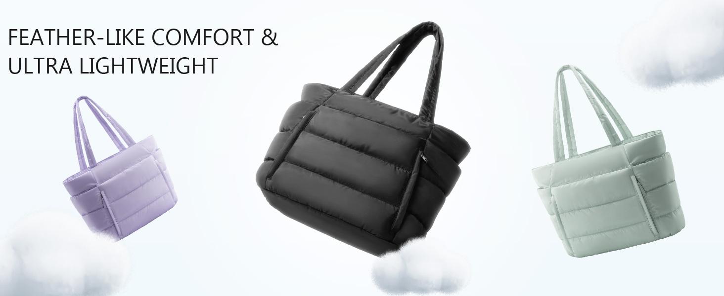 Bagstellar Puffer Tote Bag for Women with Makeup Bag, Large Work Tote Laptop Bag, Lightweight Travel Tote Bag with Zipper Gifts for Women Teacher Nurse Quilted Shoulder Bag for School Gym Bagstellar Puffer Tote Bag for Women with Makeup Bag, Large Work Tote Laptop Bag, Lightweight Travel Tote Bag with Zipper Gifts for Women Teacher Nurse Quilted Shoulder Bag for School Gym