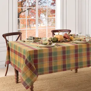 Autumn Acres Plaid Tablecloth