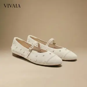 Almond-Toe Mary-Jane AdaptAll (Tamia Mary-Jane) Fall Casual Shoes Fluffy Flats
