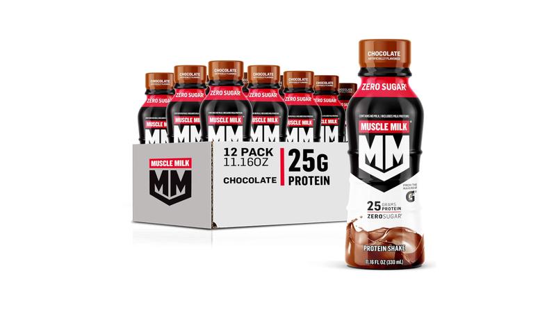 Genuine Protein Shake, Chocolate, 25g Protein, 11.16 Fl Oz (Pack of 12), Packaging May Vary