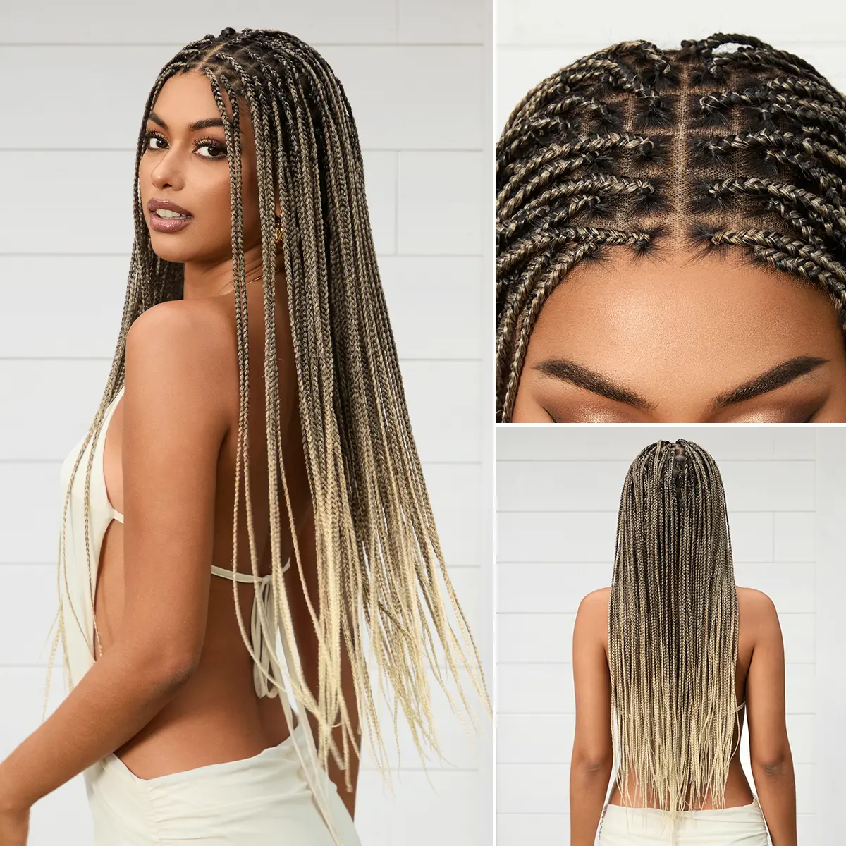 LUVME OwnScalp™ Knotless Box Braided Glueless Wig Summer Braids Salon-Quality Super Natural Scalp Full HD Lace Flexi-Fit Invisi Drawstring Cap