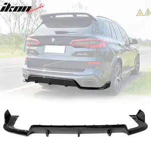 Rear Bumper Lip Diffuser for BMW G05 X5 2019-2025 M Sport Gloss Black ABS