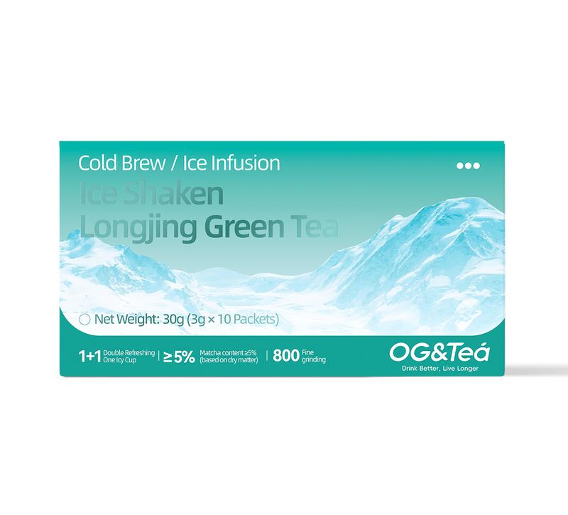 Cold-brewed Iced Longjing Tea - Summer Green Tea, 1 Carton 30g (3g×10packs）