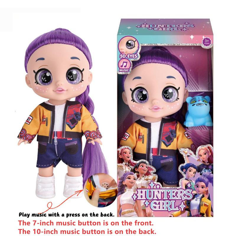 Kpop dolls Rumi Mira Zoey Anime action figure doll 5D Eyes 10 Inch 5 Joints Anime-Inspired Demon Hunters Girls Dolls,Gift for Fans & Kids Valentines Gifts