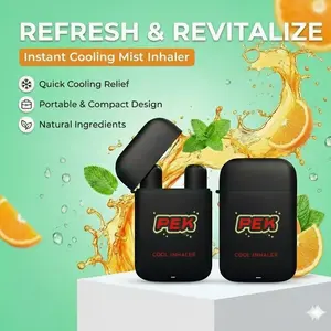 PEK Buy 1 Take 1  instant cooling atomized inhaler, used for refreshing and soothing, portable and compact nasal inhaler, containing natural essential oils and mint ingredients, rapid cooling and energy boosting (2-pack) Nasal Sticks Pack