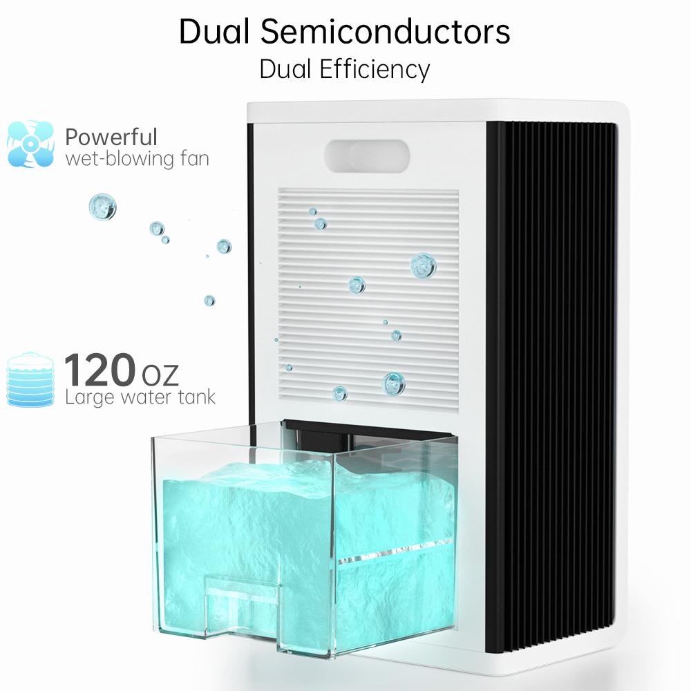 Smart Portable Universal Dehumidifier for Indoor Use - 7 Color-Changing LED Lights, 40oz Moisture Removal, Touch Screen, 30db Near-Silent, Energy-Saving, Modern Defrost Safety, Tip-Over Power Cutoff for Home Bedrooms Smart Portable Universal Dehumidifier for Indoor Use - 7 Color-Changing LED Lights, 40oz Moisture Removal, Touch Screen, 30db Near-Silent, Energy-Saving, Modern Defrost Safety, Tip-Over Power Cutoff for Home Bedrooms