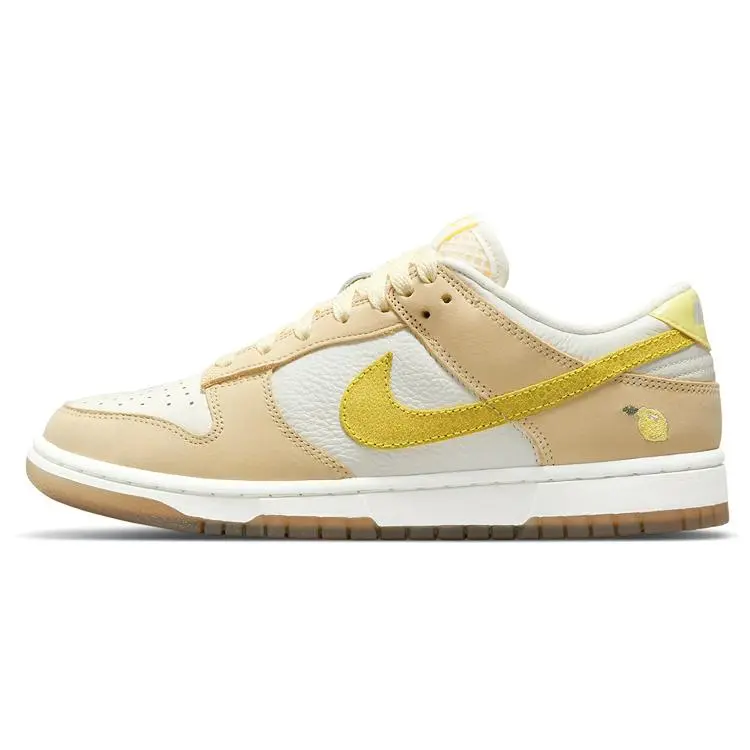 Nike Dunk Low Lemon Drop' Versatile Cushioned Durable Skate Shoes Yellow Women's DJ6902-700