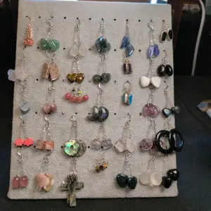 Crystal 925 Silver Hook Dangle Earrings - Various Whimsical Witchy Styles with Unique Designs and Colorful Accents Fun Addition