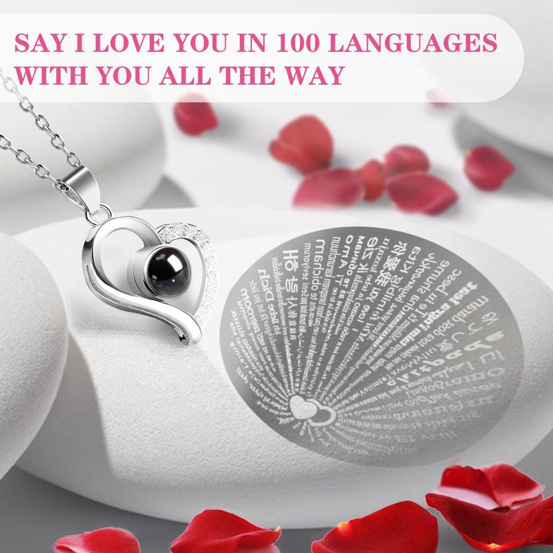 Rose Bear with Box - Artificial Flowers Rose Teddy Bear with Box, Greeting Card, Necklace - Cute & Romantic Valentine’s Day Gifts for Her, Women, Girlfriend, Wife (Red) Decor Decorative