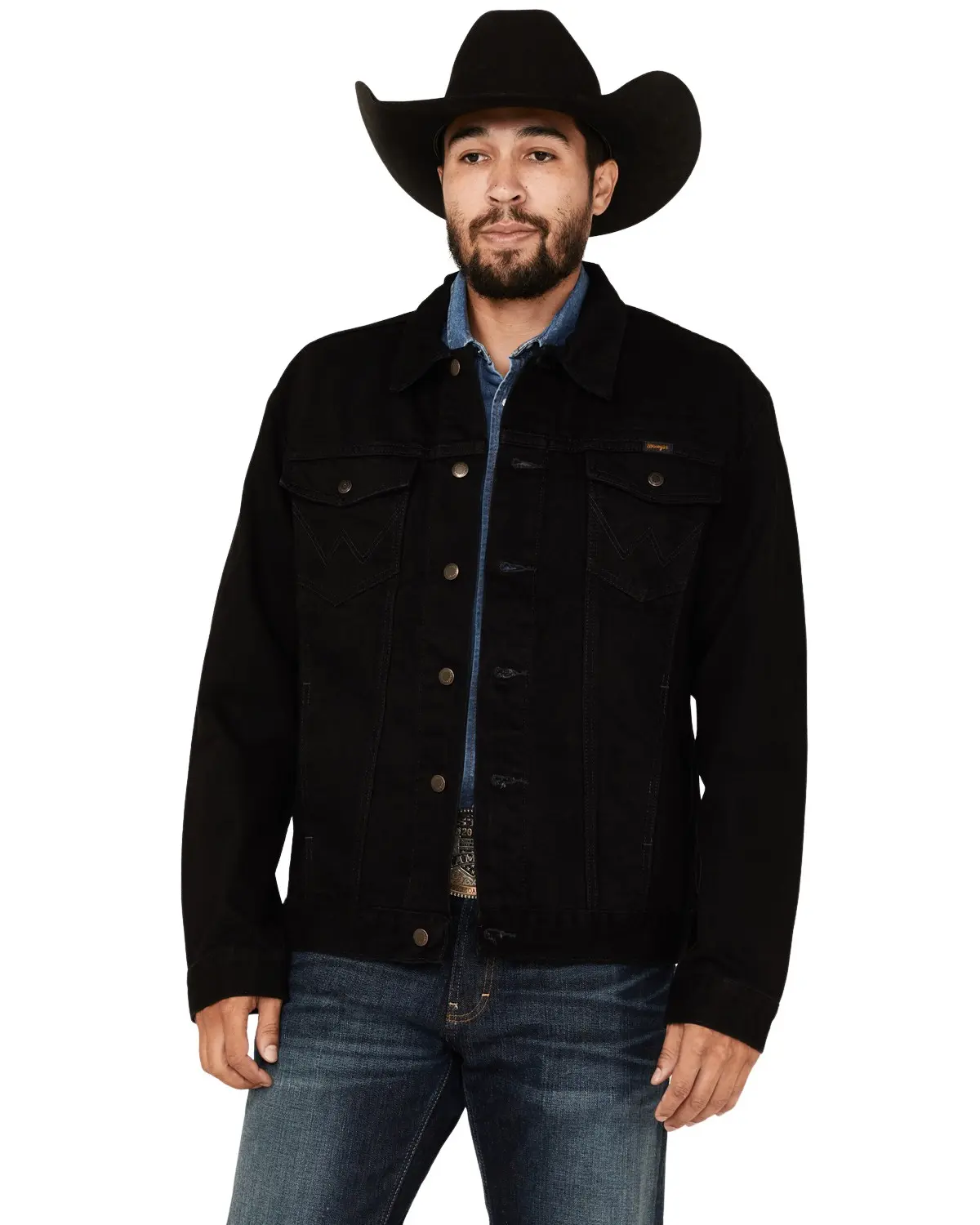 Wrangler Men's Men'S Shadow Unlined Button-Down Denim Jacket - 112318280