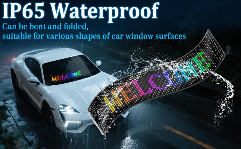 DIBMS Devil eyes For Vehicle, Truck, LED Matrix Panel, LED Sign For Car: Programmable, Bluetooth APP Control,Wireless APP-Controlled Scrolling LED Screen, Dynamic USB-Powered LED Display Screen DIBMS Devil eyes For Vehicle, Truck, LED Matrix Panel, LED Sign For Car: Programmable, Bluetooth APP Control,Wireless APP-Controlled Scrolling LED Screen, Dynamic USB-Powered LED Display Screen