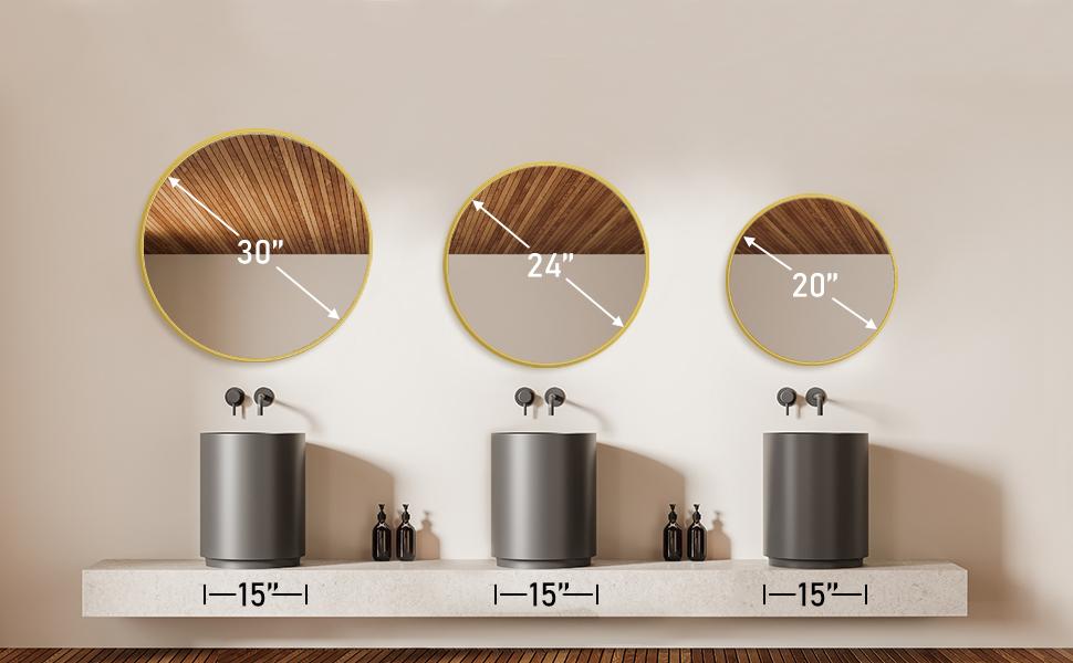 Sweet Furniture Plus Round Wall Mirror, Bathroom Mirrors for Over Sink, Circle Mirror for Bathroom, Entryway, Bedroom, Vanity Decor Sweet Furniture Plus Round Wall Mirror, Bathroom Mirrors for Over Sink, Circle Mirror for Bathroom, Entryway, Bedroom, Vanity Decor