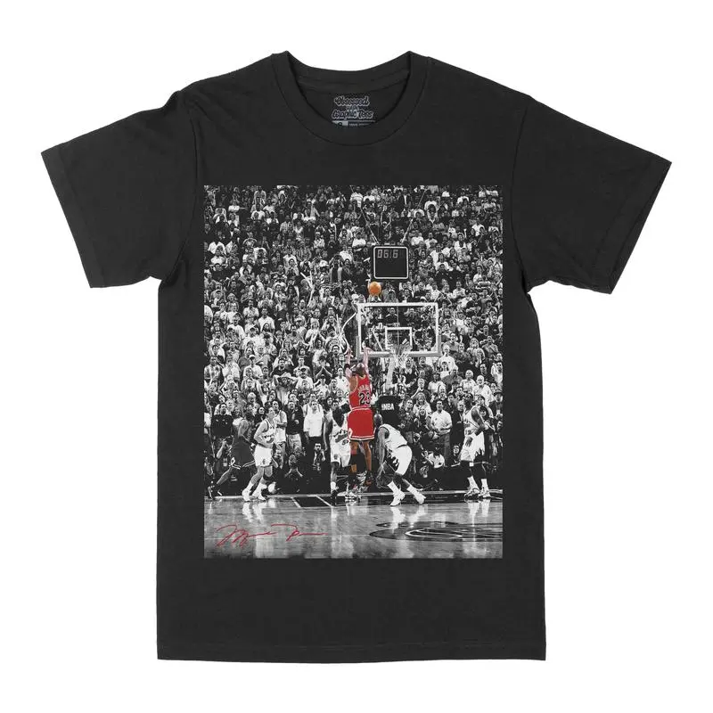 Men's Unisex Casual Wear Basketball Legend Prints Tee - Soft Fabric, Classic Short-Sleeve Round Neck Sports Top for Menswear, Classic Cut, Sporty Chic