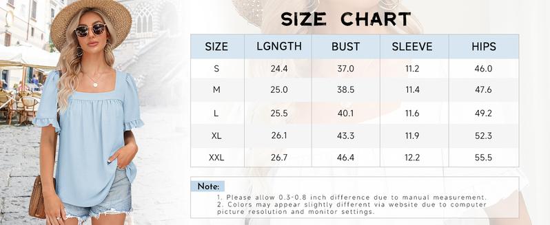 Cottagecore Coquette Blouse | Women's Square Neck Peplum Top with Whimsical Ruffle Sleeves