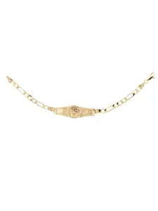 New 15th Birthday Bracelet 7.5 Inches Gold Plated Metal Perfect Gift for Commemorate This Beautiful Age