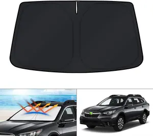 Canvcle Windshield Sun Shade for Subaru Outback 2020-2025 240T Reflective Fabric Foldable Sun Visor Protector Blocks 99% UV Rays Keeps Car Cooler Custom Fit Full Coverage