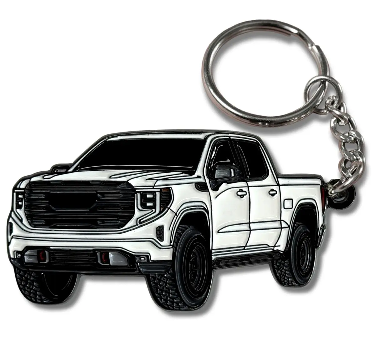 Metal Keychain compatible with GMC Sierra 1500 Accessories AT4 Denali ...