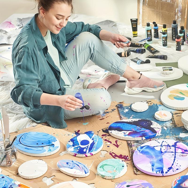 10 Packs of Stretch Canvas for Painting, Multiple Packs of 8X10 And 5X7 (5 Sheets Each), Blank Primed Canvas, Oil Paint, Acrylic Paint, for Beginners And Artists.