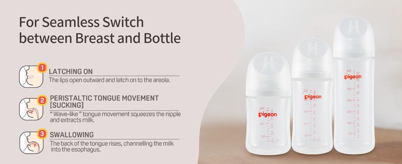 Pigeon PP Nursing Bottle Wide Neck, Anti-Colic, Streamlined Body, Natural Feel, Easy to Clean, 8.1Oz(Pack of 4), Includes 4pcs M Nipples (3m+) baby registry essential Pigeon PP Nursing Bottle Wide Neck, Anti-Colic, Streamlined Body, Natural Feel, Easy to Clean, 8.1Oz(Pack of 4), Includes 4pcs M Nipples (3m+) baby registry essential