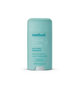 Method Deodorant Stick, Aluminum & Baking Soda Free, Coco Twist, 2.65oz Body Care Gentle
