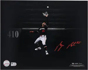 Byron Buxton Minnesota Twins Autographed 11" x 14" Home Run Robbing Wall Catch Photograph - Fanatics Authentic Certified