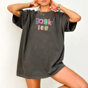 F*ck Ice Magazine Letters Unisex Tee, Anti Trump Shirt, Anti Maga, FDT, Protect Immigrants, No Human Is Illegal, Leftist
