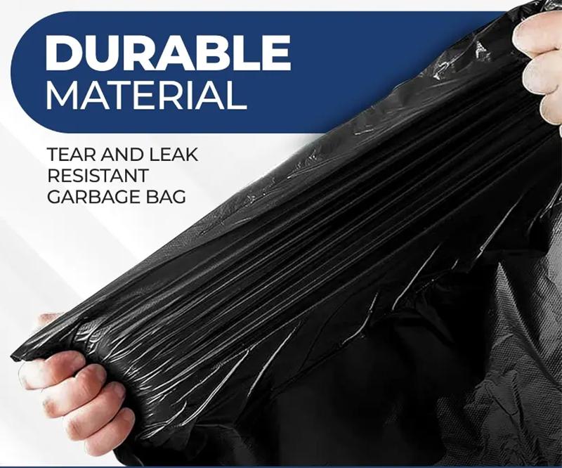 45 Bags 30 Gallon Black Disposable Large Trash Bags For Large Kitchen Trash Can, UltraStrong 45 Count 113.5L Multipurpose Cleaning Supplies For Industrial, Garden, Home,Commercial -Durable, Leak-Proof, Easy To Use Garbage Bag