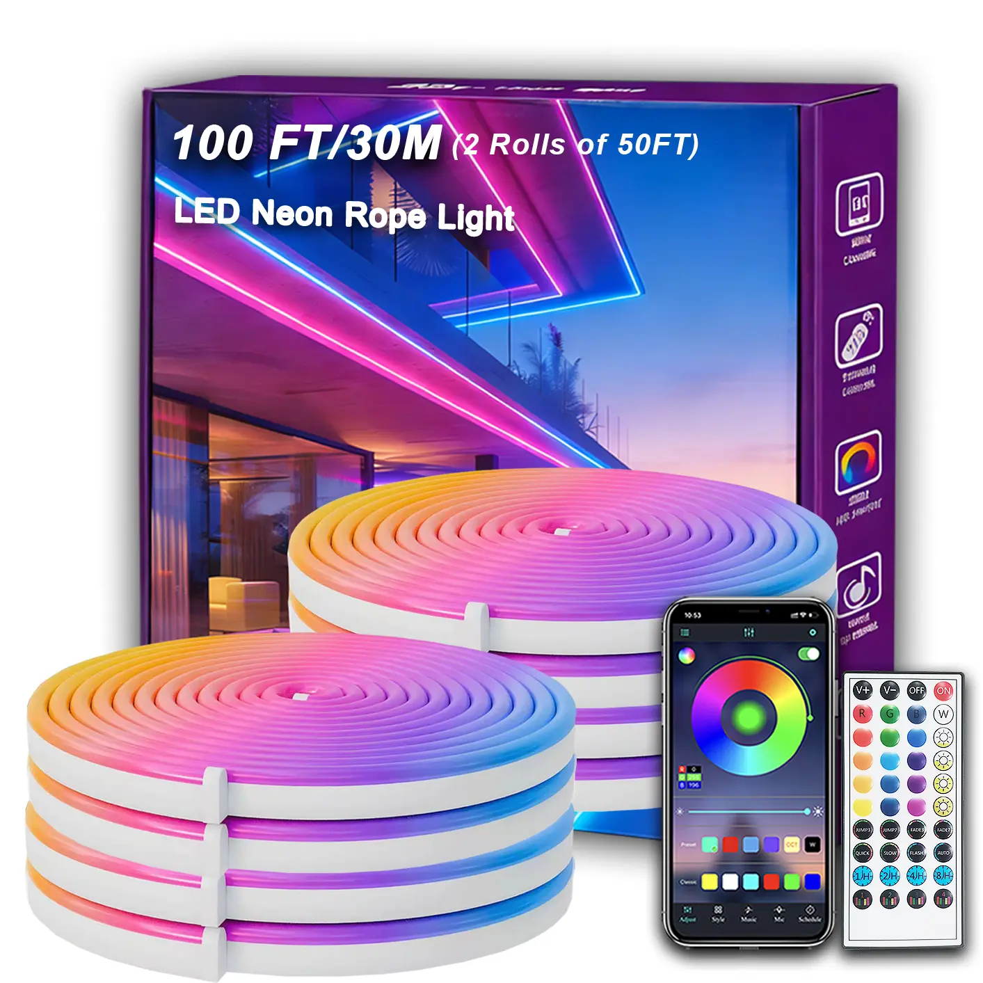 100FT/30M(2 Rolls of 50FT)