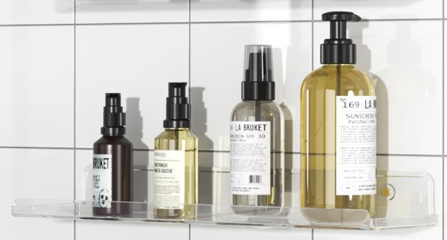 Lifewit Floating Shelves for Wall, Acrylic Shelf, Room Decor Bookcase/Vinyl Record/Photo/Picture in Bedroom, Living Room, Bathroom, Kitchen Storage