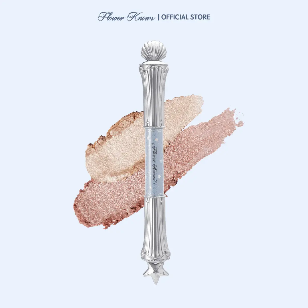 Flower Knows Shell's Jewel Collection Dual-Ended Gel Highlighter Stick, Long Lasting Face Illuminator Highlighter with Radiant Shimmer, Makeup Cosmetic, Buildable Shimmer, #tiktokshopbacktoschool, #sohochic