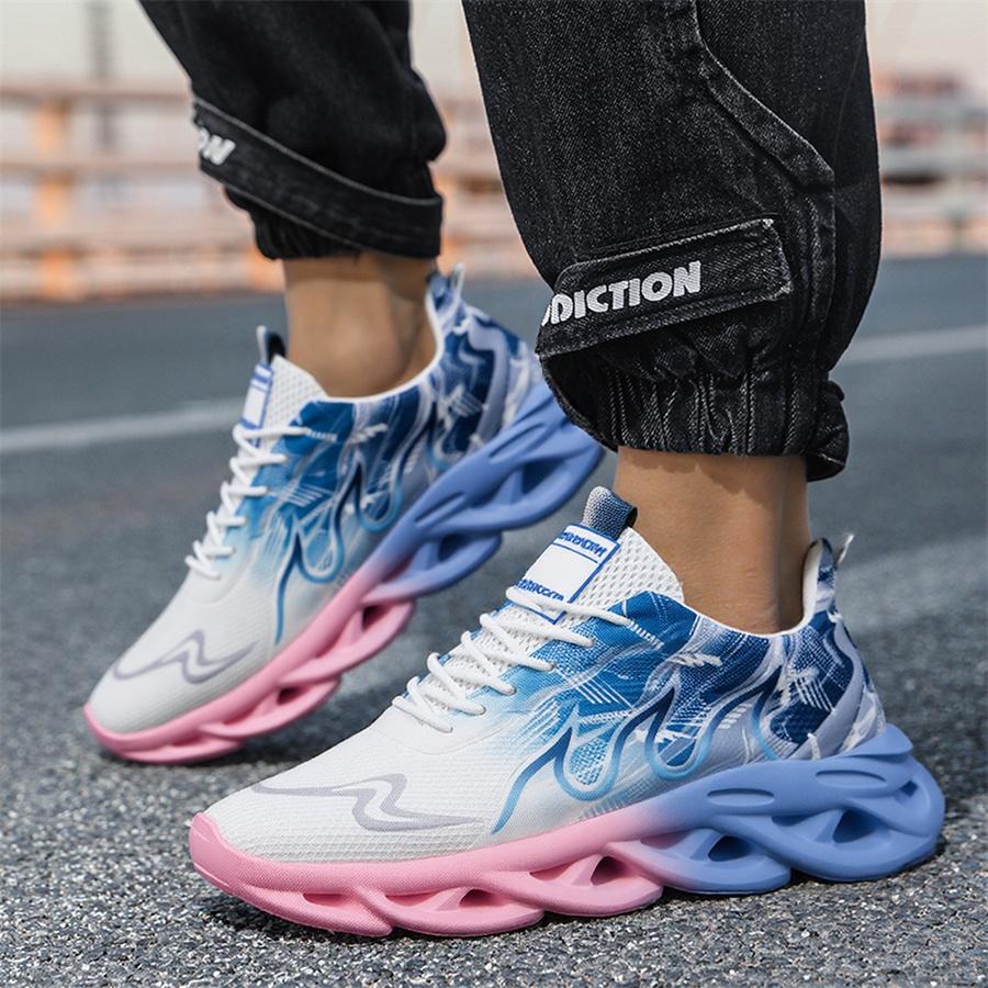 Men's casual sports shoes, gradient outdoor running shoes