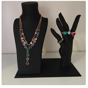 3D Printed Jewelry Display Set – Necklace Bust & Ring Holder