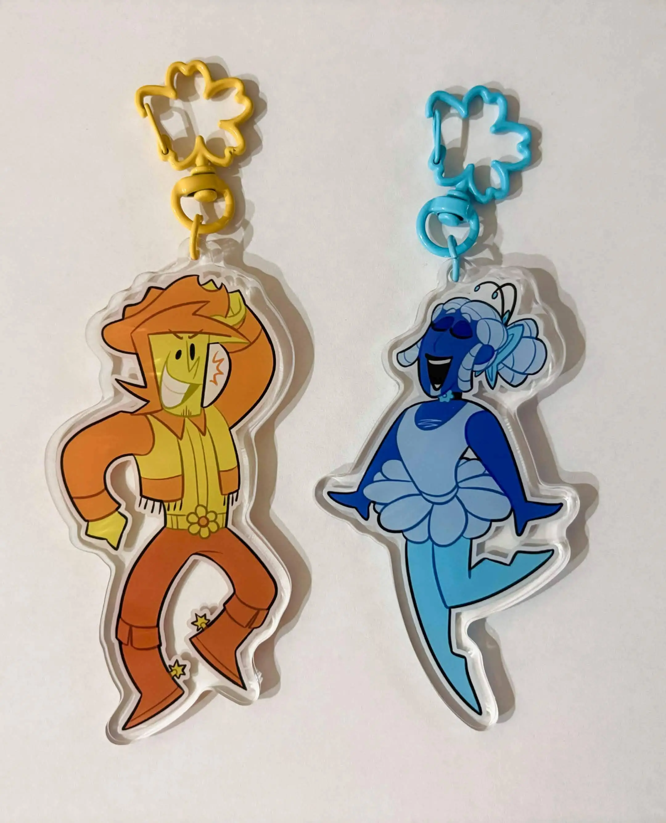 Deltarune keychains, Colorful character acrylic keychains, undertale keychain