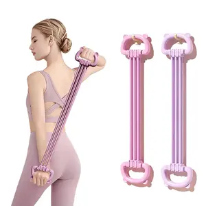 Adjustable Elastic Resistance Band for Women,6-Speed Elastic Exercise Bands，Home Yoga Gym Workout, Fitness Equipment