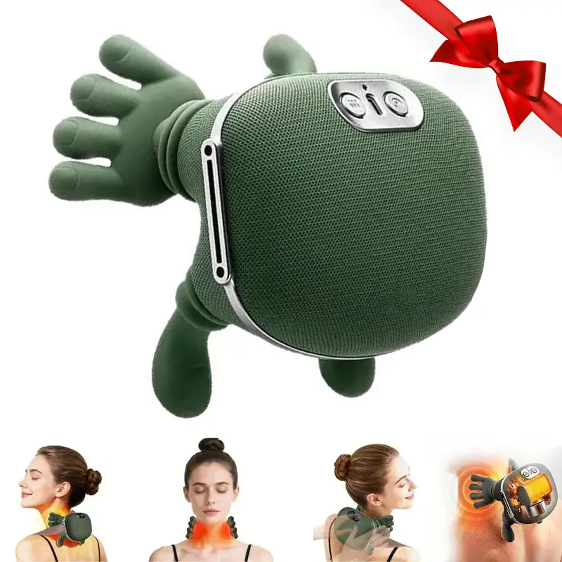 Black Friday Deal! Shoulder Massager Electric Cervical Massager Bionic Hand Heating Wireless Portable 3D Kneading Massage for Neck Shoulders & Hands Unisex Lightweight & Adjustable Speed Settings,Multi-Function, Neck Shoulder Relaxer,Gift