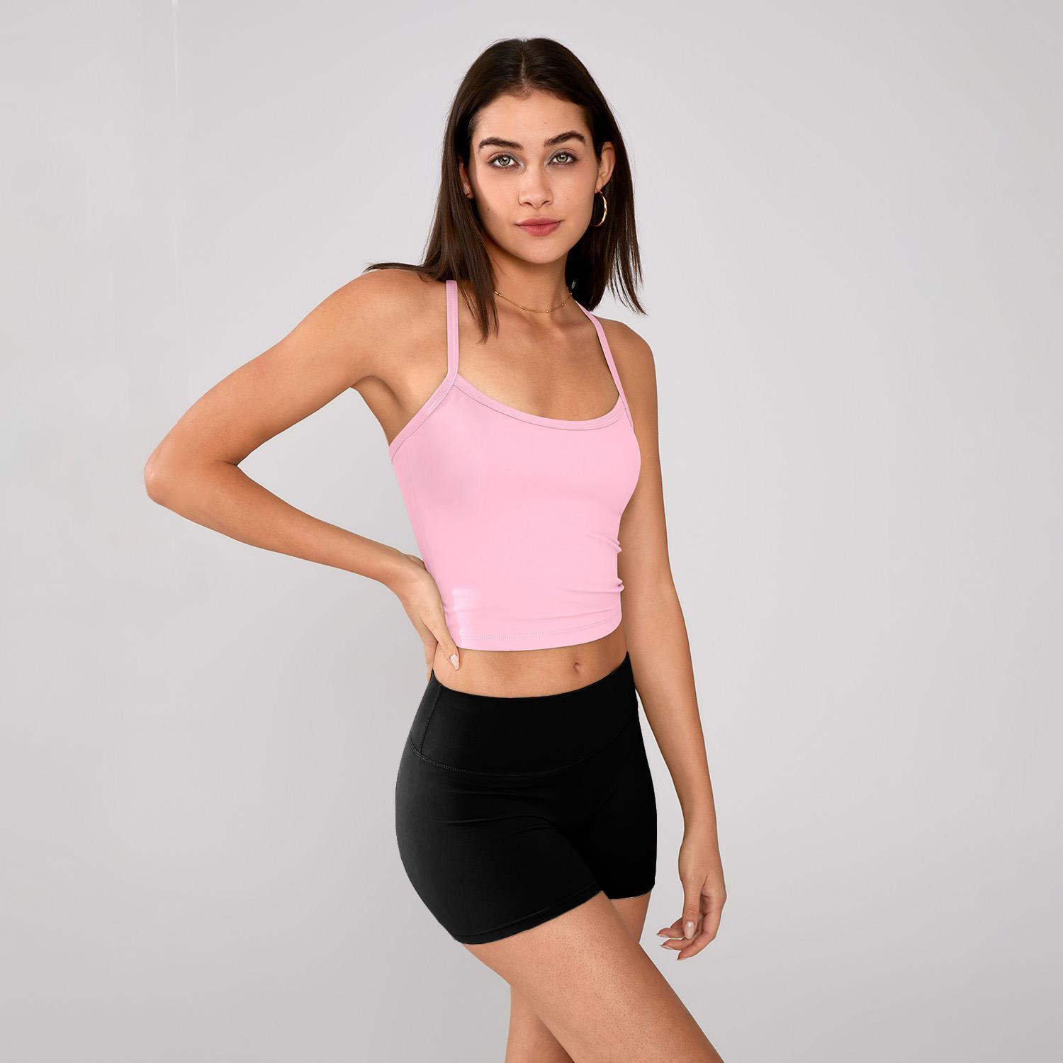 TIMEOFF Women's Strappy Backless Crop Top, Stretchy Form-Fitting Yoga Vest for Fitness and Workout Activewear TIMEOFF Women's Strappy Backless Crop Top, Stretchy Form-Fitting Yoga Vest for Fitness and Workout Activewear