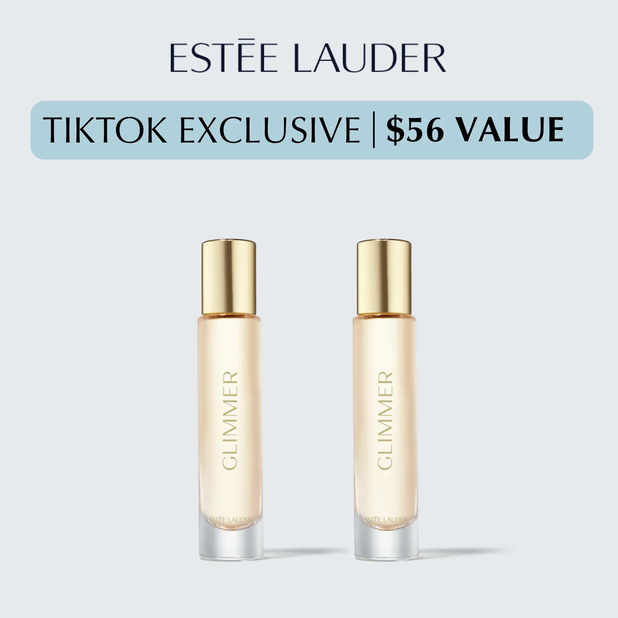 [Estée Lauder] Glimmer Eau De Perfum Travel Size Duo | Amber Floral Fragrance