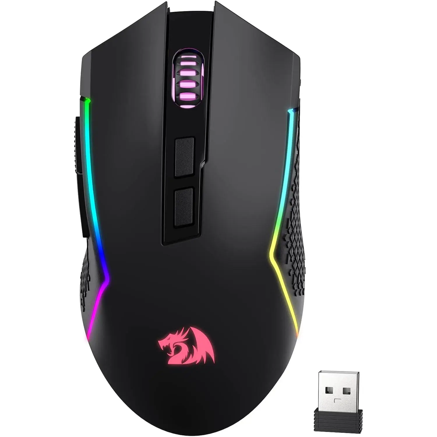 Redragon M693 Wireless Gaming Mouse, 8000 DPI Wired/Wireless Gamer Mouse w/ 3-Mode Connection, BT & 2.4G Wireless, 7 Macro Buttons, Reliable Power Capacity for PC/Mac/Laptop,back to school,back to school haul