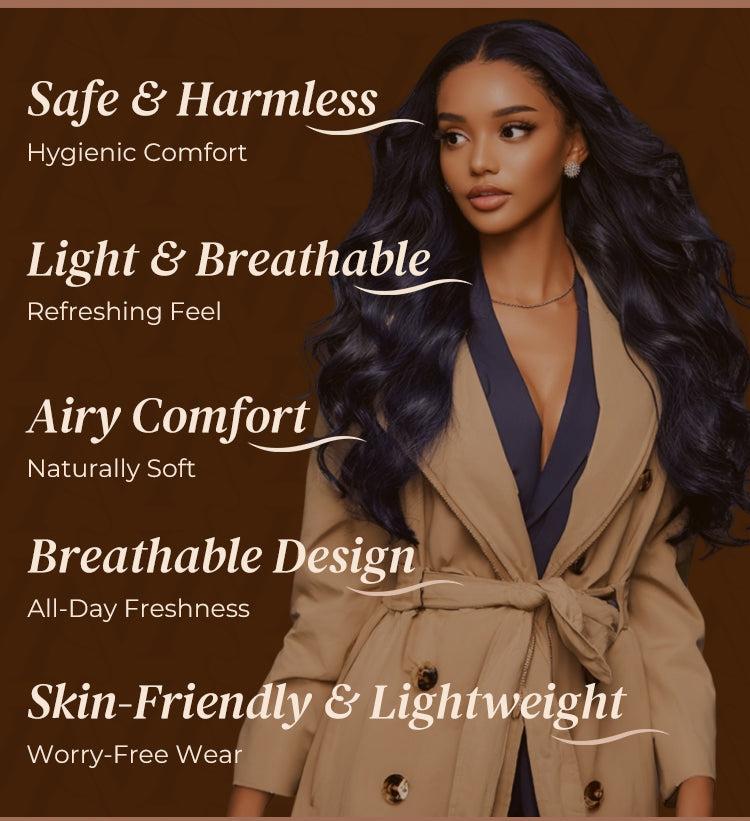 Arabella 13x6 Three-Go Midnight Blue Glueless Loose Body Wave Wig With Drawstring 100% Human Hair Ear to Ear Parting-Max Pre-everything Frontal Lace Wigs SpringStatements