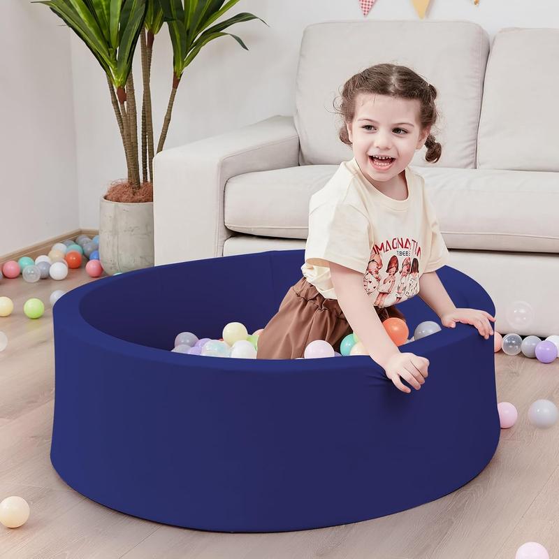 Foam Ball Pit Soft Round Kiddie Baby Playpen 35.4"x11.8" for Toddlers with Soft Foam and Safe Design Compact Portable Easy to Clean Vacuum-sealed Pink Foam Ball Pit Soft Round Kiddie Baby Playpen 35.4"x11.8" for Toddlers with Soft Foam and Safe Design Compact Portable Easy to Clean Vacuum-sealed Pink