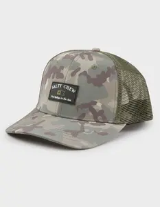 SALTY CREW  Mens Steadfast Retro Trucker Hat, Camo Green