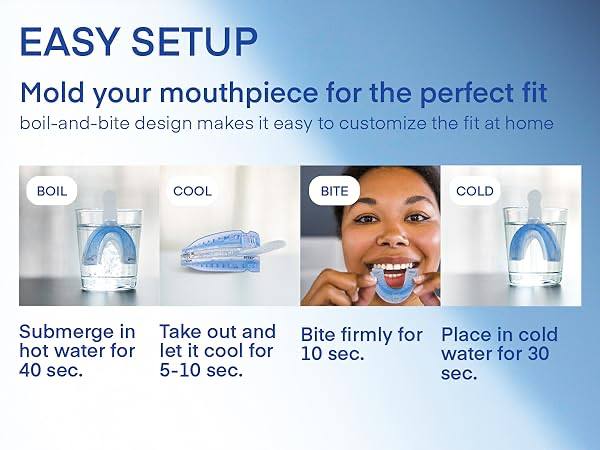 Difiney Anti Snoring Device: FDA-Cleared Anti Snoring Mouthpiece Mouth Guard - Effective Anti Snore Solution for Men and Women to Reclaim Peaceful Sleep (Blue)