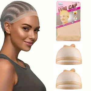 Light Brown Wig Caps for Women, Ultra-Thin Stretchy Nylon Lace Front Stocking Caps